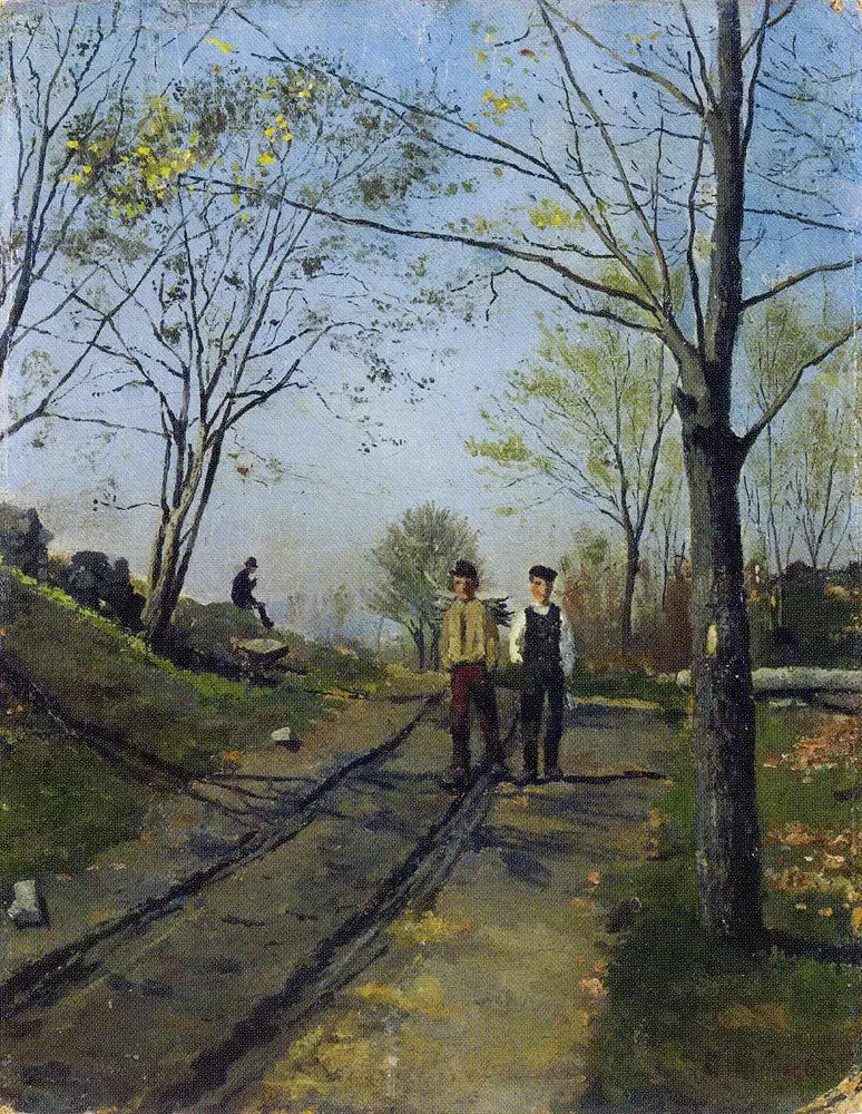 İki Çocuk Bir Tarla Yolu Üzerinde - Edvard Munch