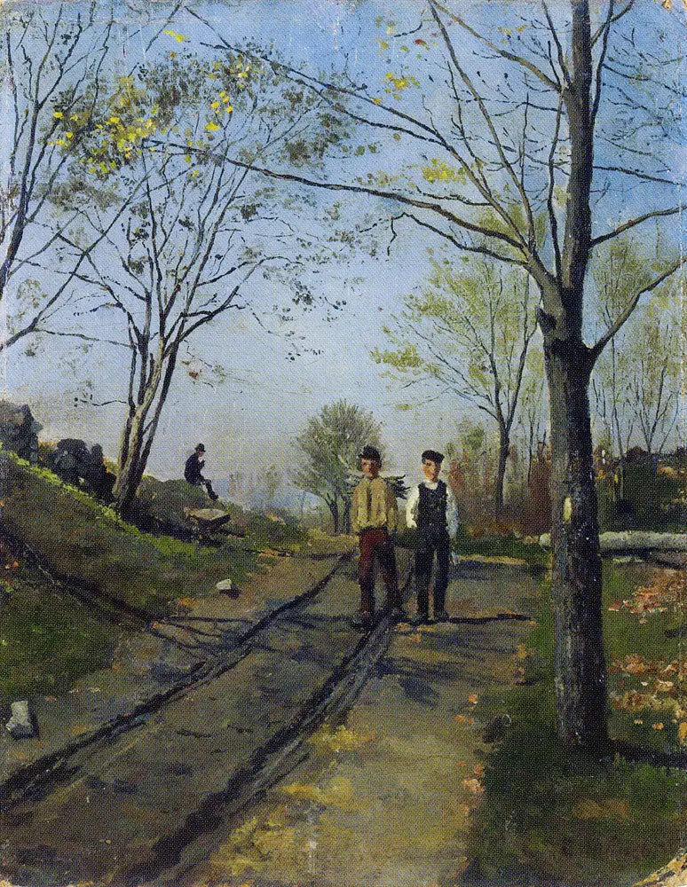 İki Çocuk Bir Tarla Yolu Üzerinde - Edvard Munch