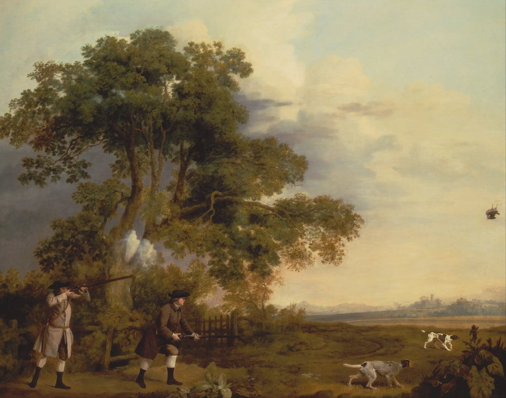 Deux gentlemen en train de tirer - George Stubbs - Alpha Reproduction
