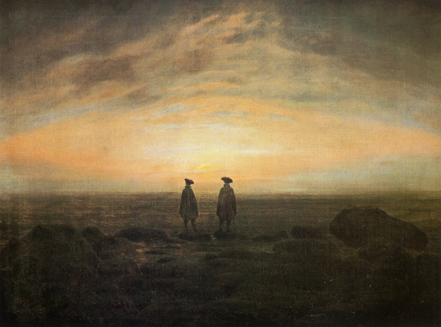 Denizin Kenarındaki İki Adam - Caspar David Friedrich