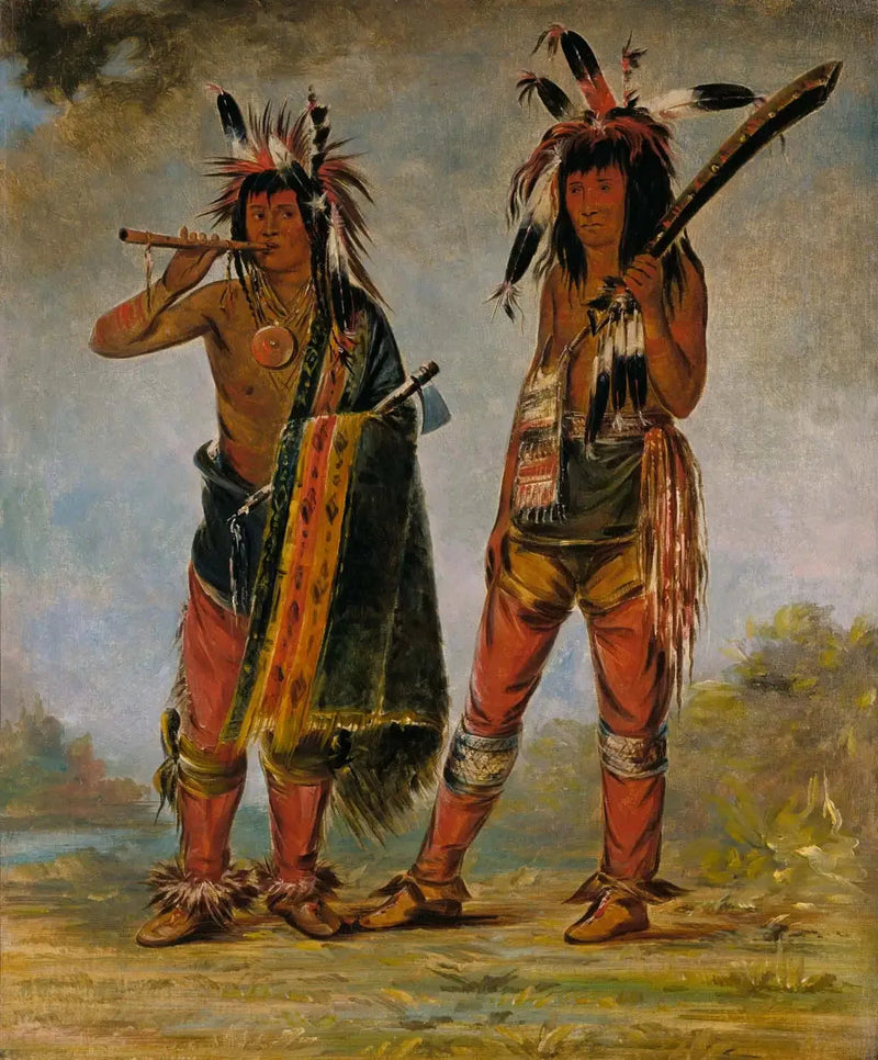 İki genç adam - George Catlin
