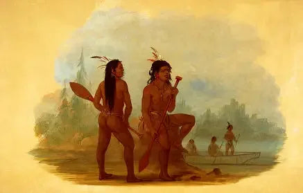 İki genç adam Hyda - George Catlin