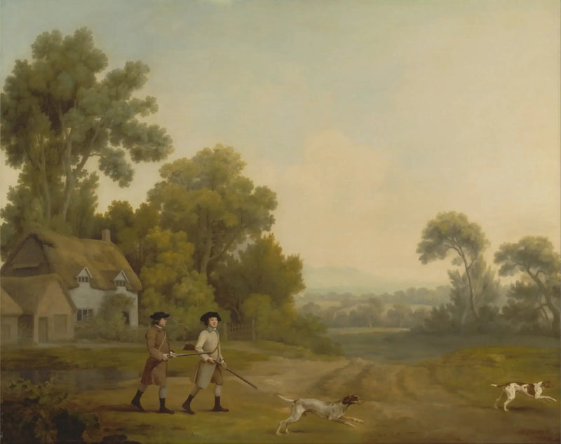 İki beyefendiye doğru silahlı çatışma - George Stubbs