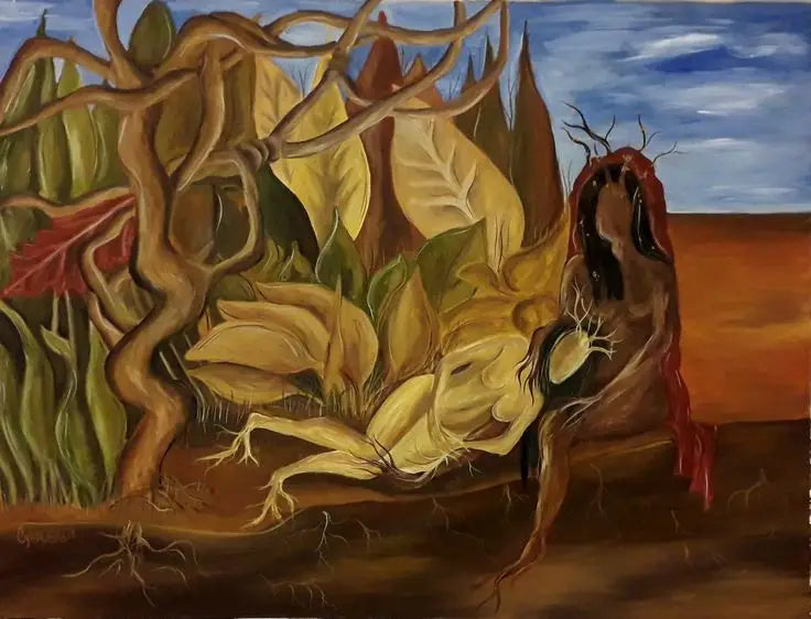 Ormanda İki Çıplak - Frida Kahlo