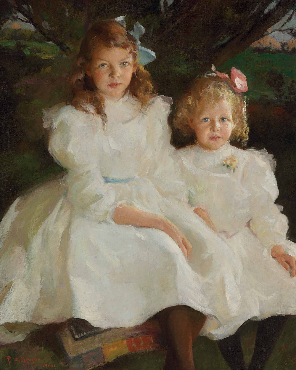 Deux petites filles - Frank Weston Benson - Alpha Reproduction