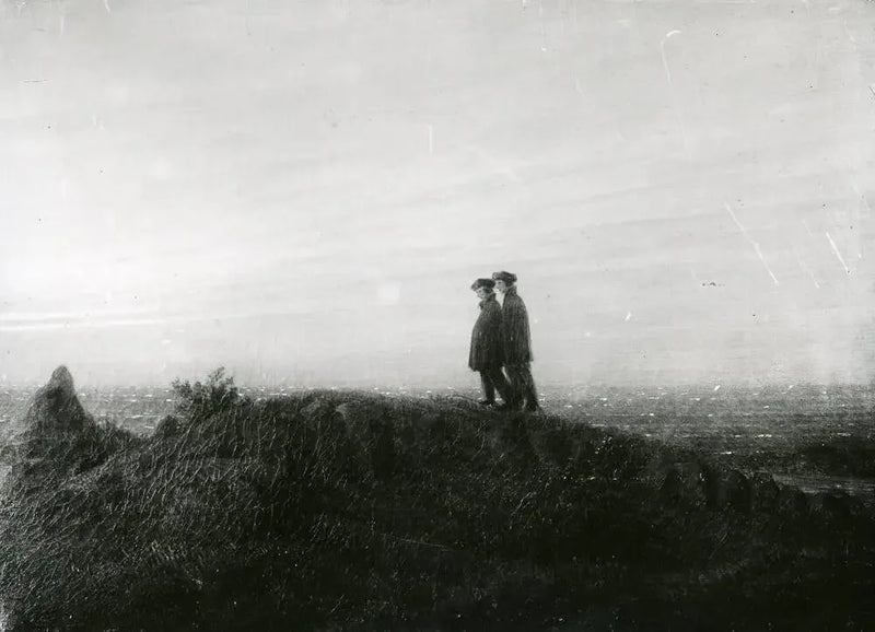 İki Dağcı Plajda - Caspar David Friedrich
