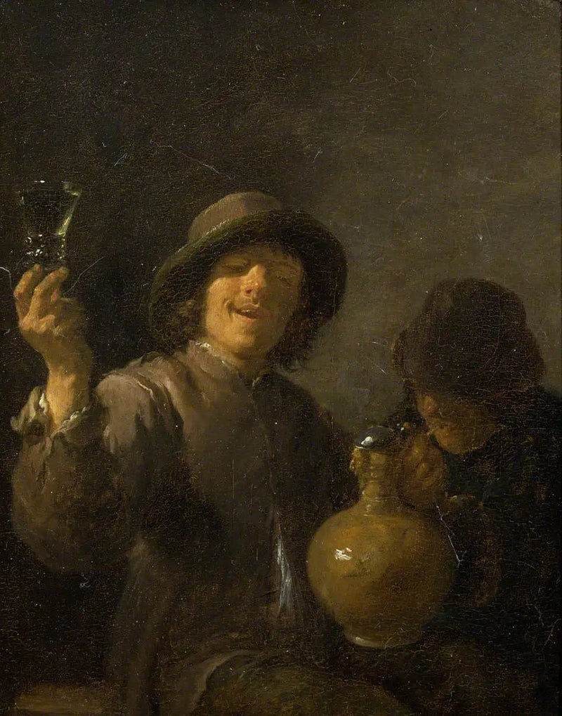 İki kabadayı içiyor - David Teniers le Jeune