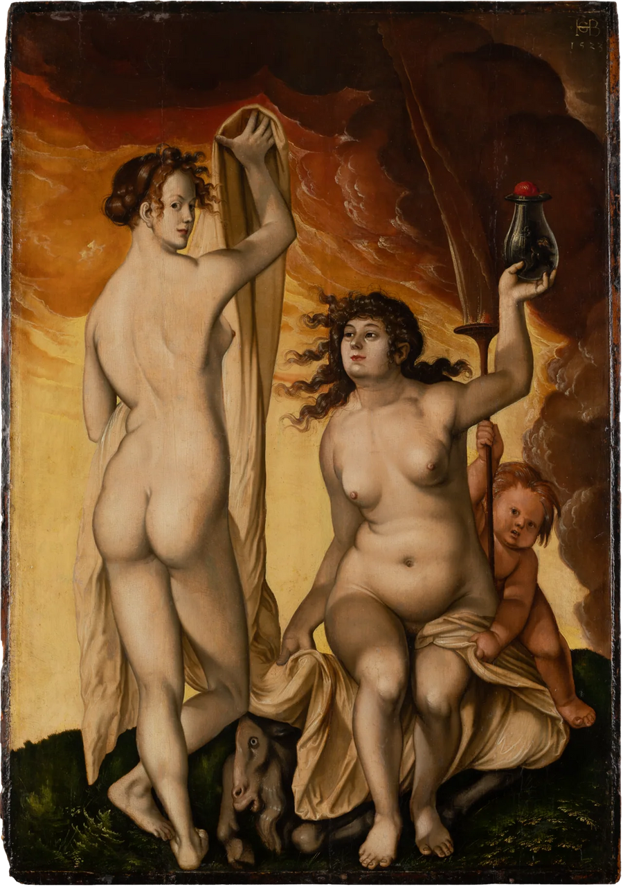 İki Cadı - Hans Baldung Grien