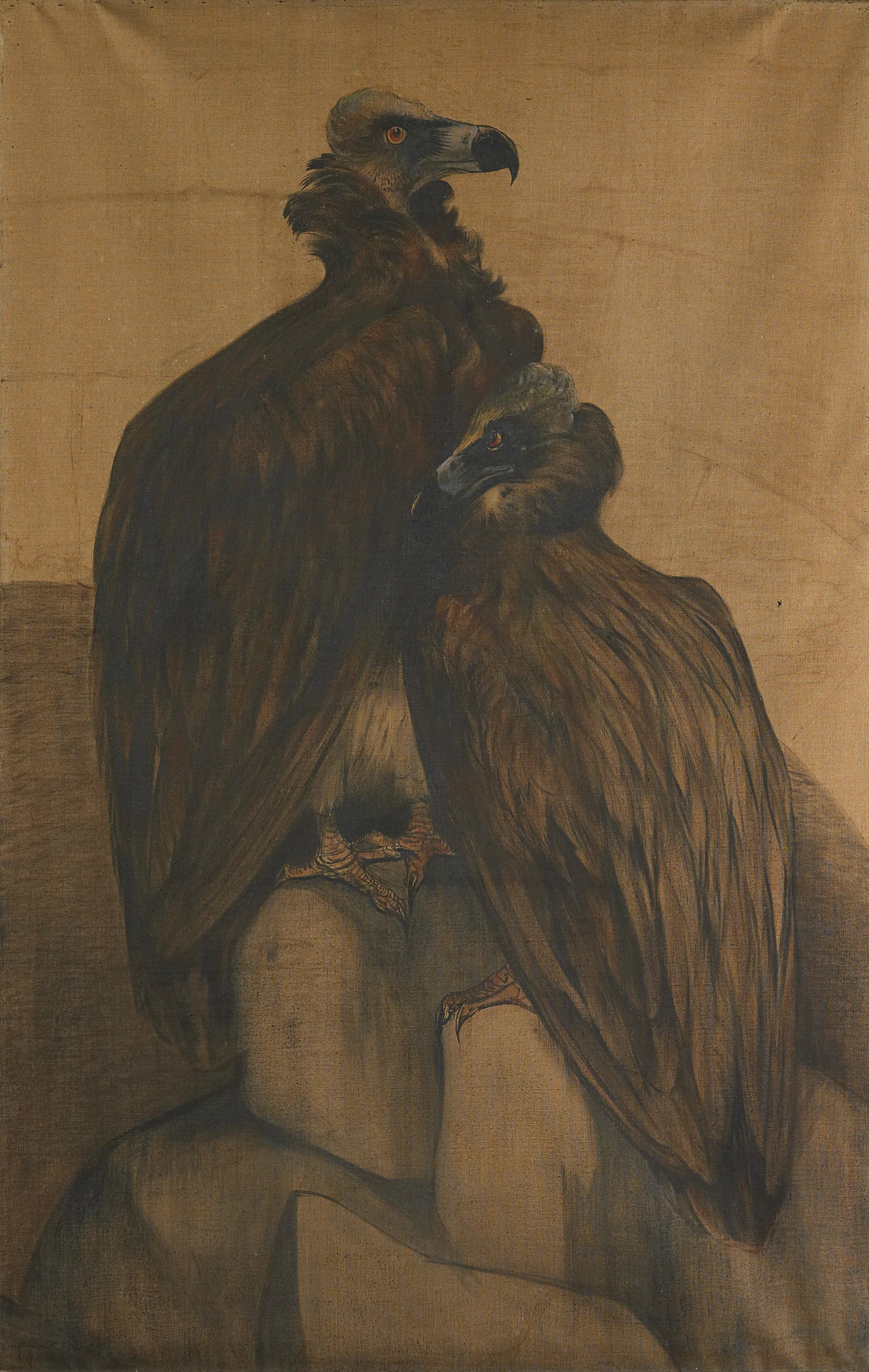 Deux vautours noirs - Theodoor van Hoytema