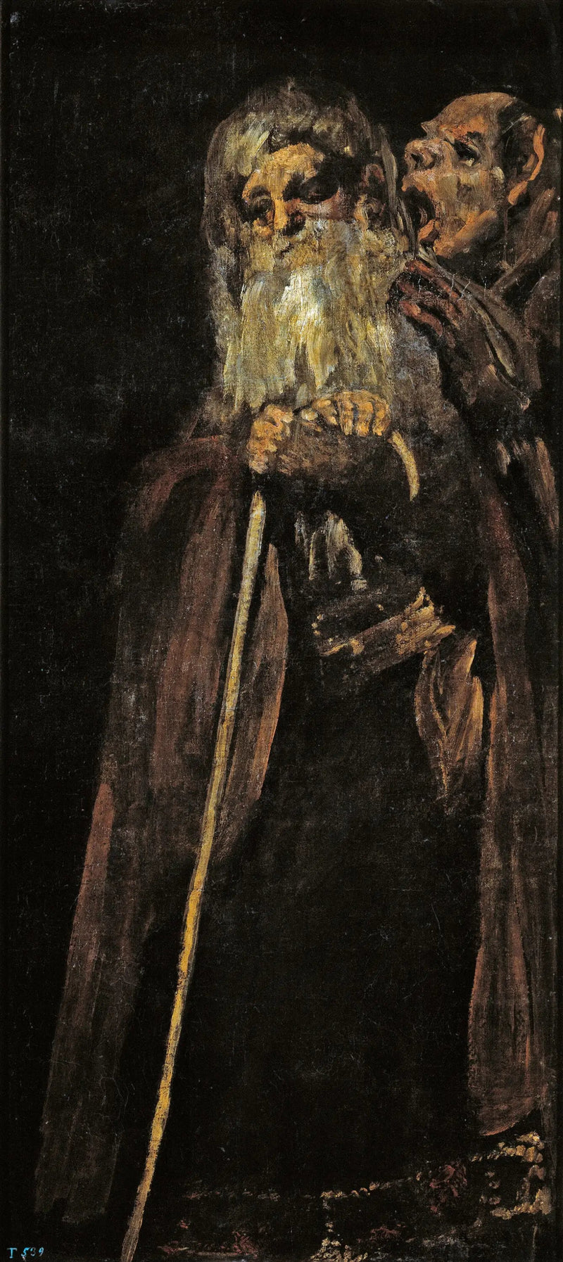 İki Yaşlı - Francisco de Goya