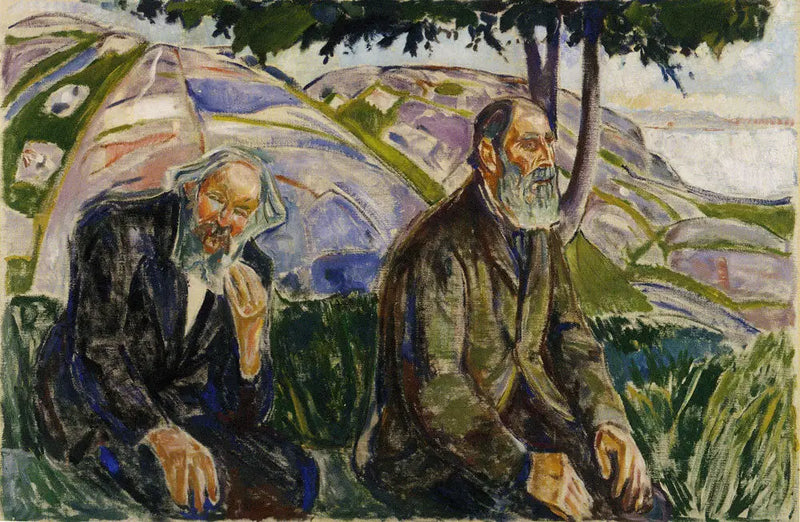 İki Yaşlı Adam - Edvard Munch