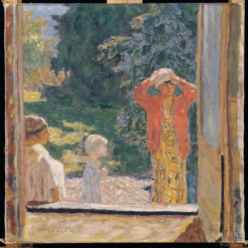 Grand-Lemps'teki Pencerenin Önünde - Pierre Bonnard