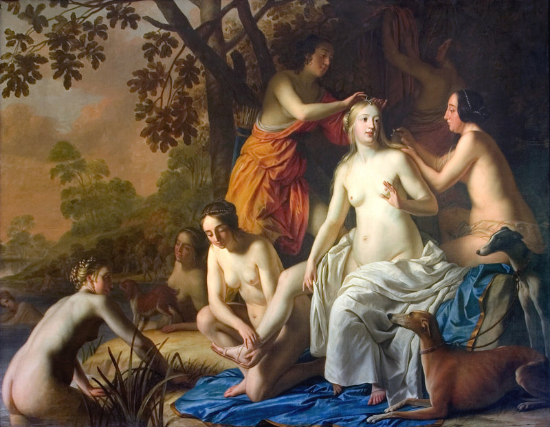 Diane ve Nymfeleri - Gerrit van Honthorst