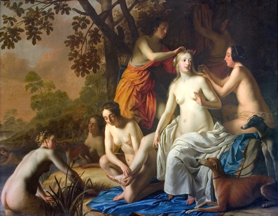Diane ve Nymfeleri - Gerrit van Honthorst