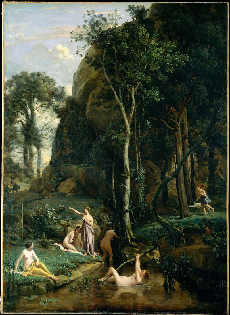Diane ve Actéon - Jean-Baptiste Camille Corot