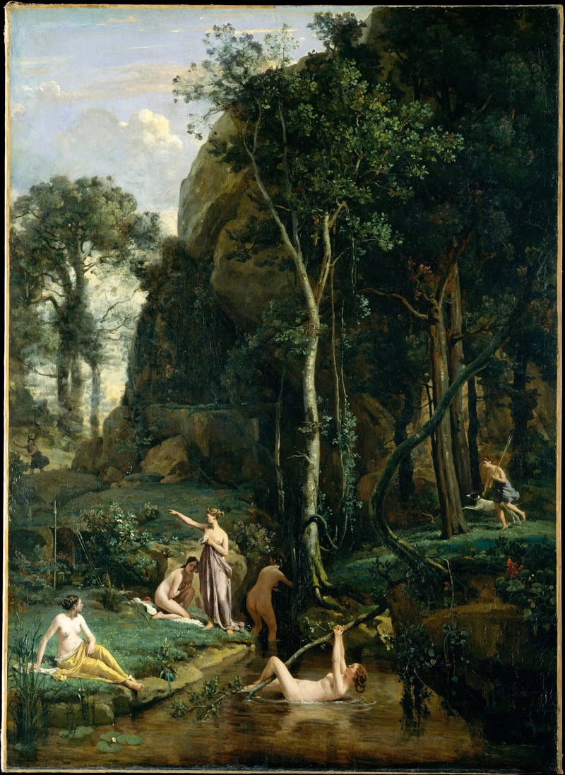 Diane ve Actéon - Jean-Baptiste Camille Corot