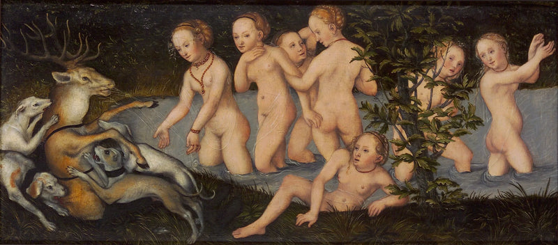 Diane ve Actéon - Lucas Cranach the Elder