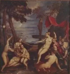 Diane ve Callisto - Titian