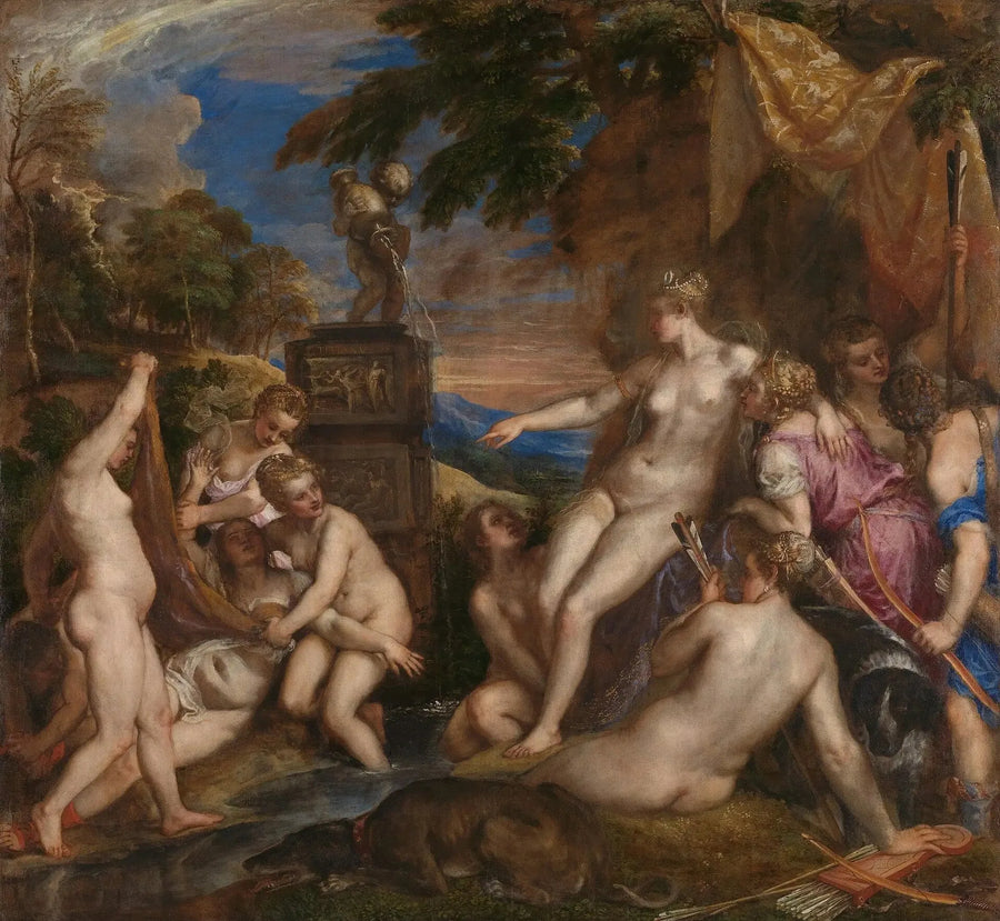 Diane ve Callisto - Titian