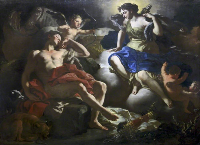 Diane ve Endymion - Francesco Solimena