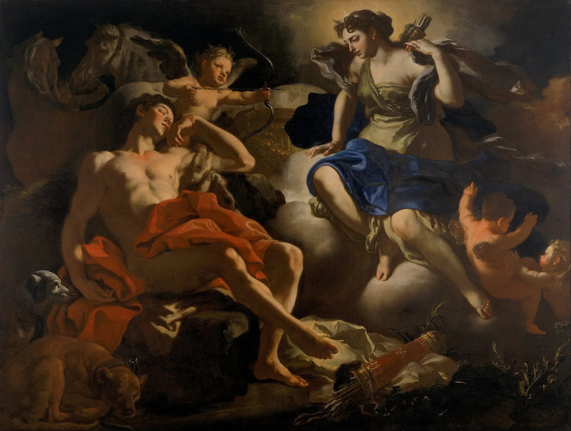 Diane ve Endymion - Francesco Solimena