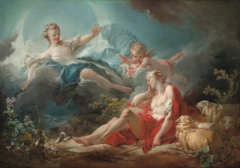 Diane ve Endymion - Jean-Honoré Fragonard