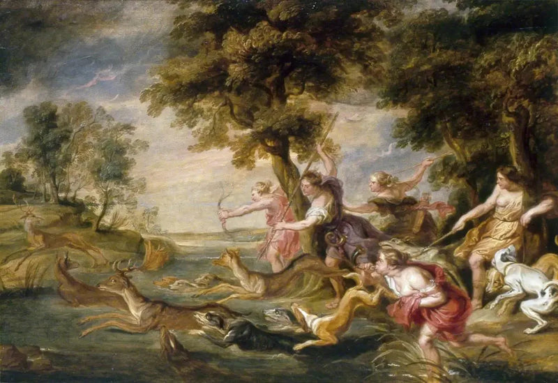 Diane ve Nymfeleri Avda - Peter Paul Rubens