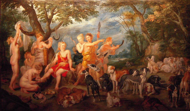 Diane ve nymphleri av için hazırlanıyor - Peter Paul Rubens