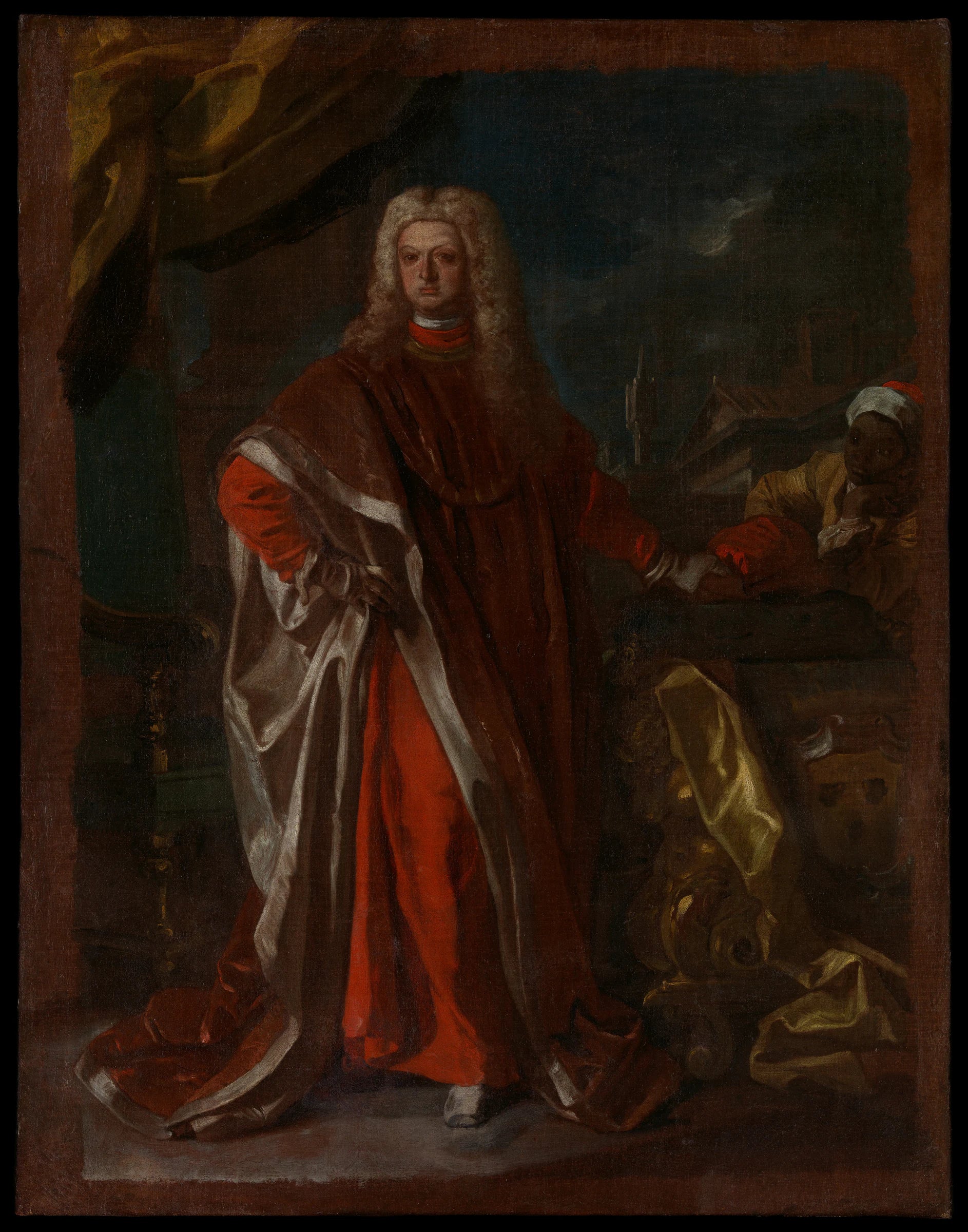 Diego Pignatelli d'Aragona (1687–1750) and an Enslaved African Servant - Francesco Solimena