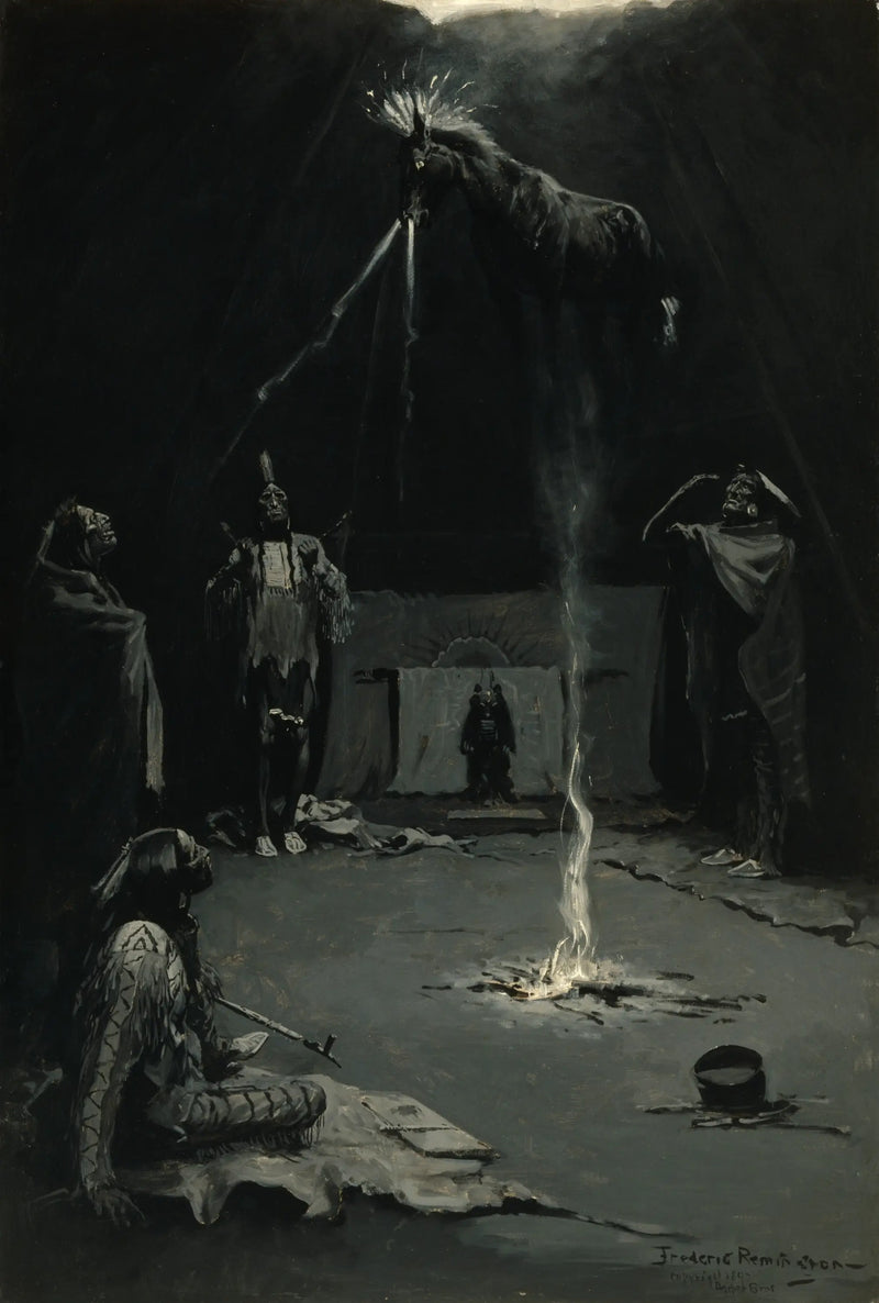 Hindu Ateş Tanrısı (Şifacı Atının Yürüyüşü) - Frederic Remington