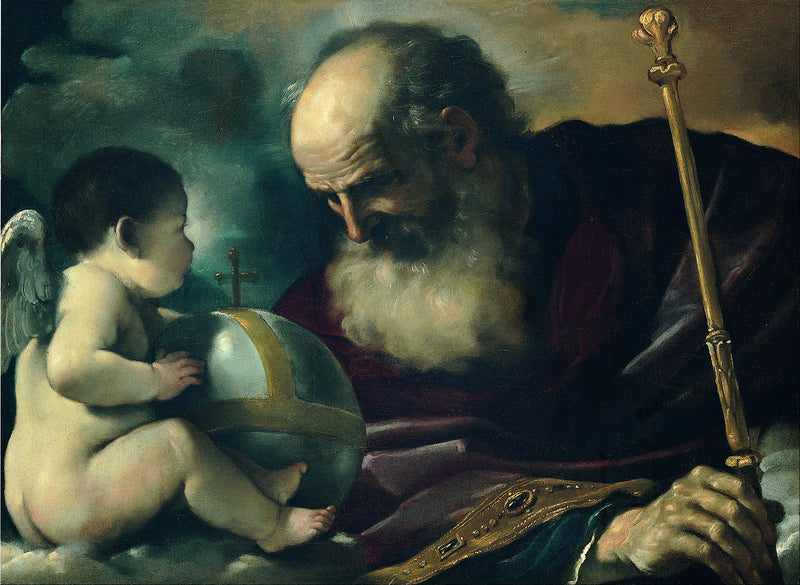 Baba Tanrı ve Melek - Guercino