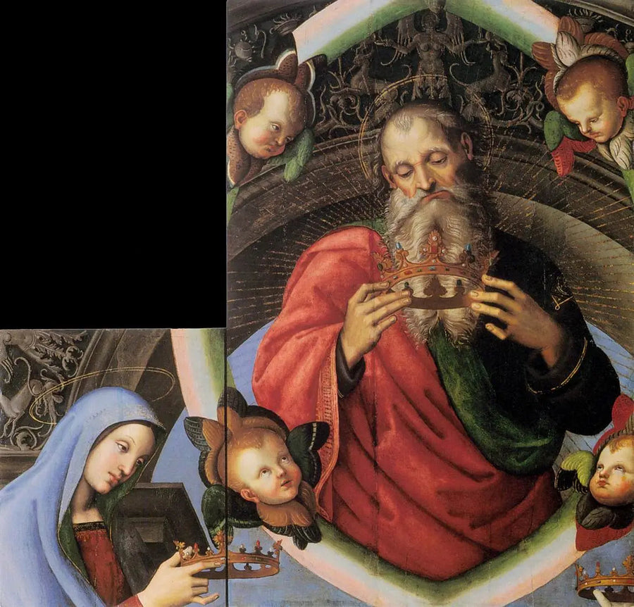Baba Tanrı ve Meryem Ana - Raphael Sanzio