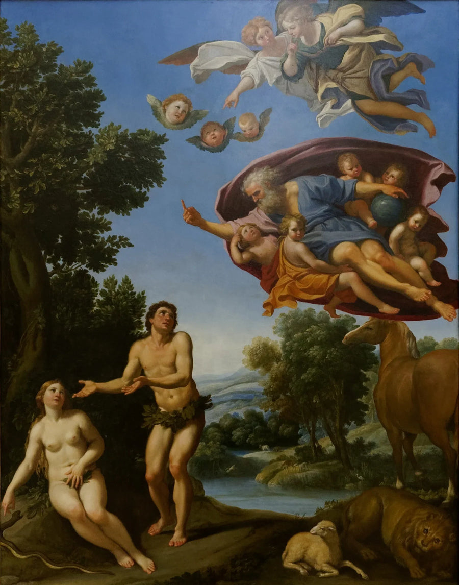Tanrı'nın Adem ve Havva'yı Azarlaması - Domenichino