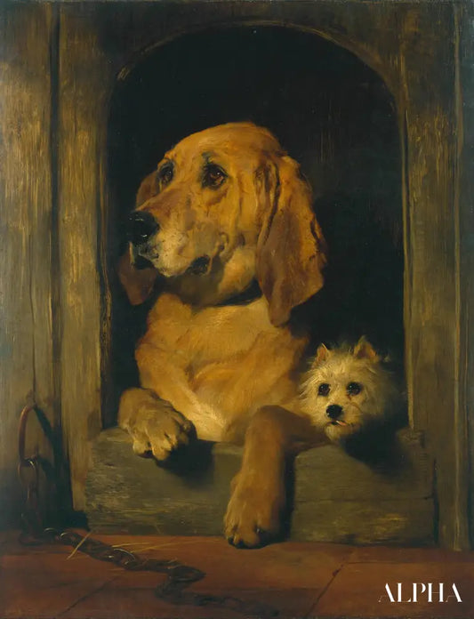 Dignité et impudence - Edwin Landseer - Reproductions de tableaux et peintures haut de gamme