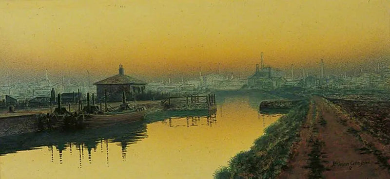 Pazar akşamı, Knostrop Kesimi, Leeds - John Atkinson Grimshaw