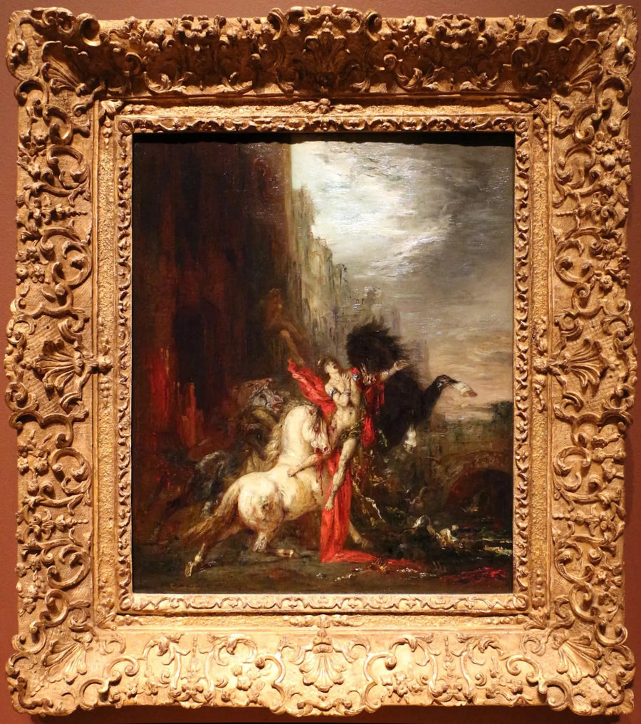 Diomède atları tarafından yutulmuş - Gustave Moreau