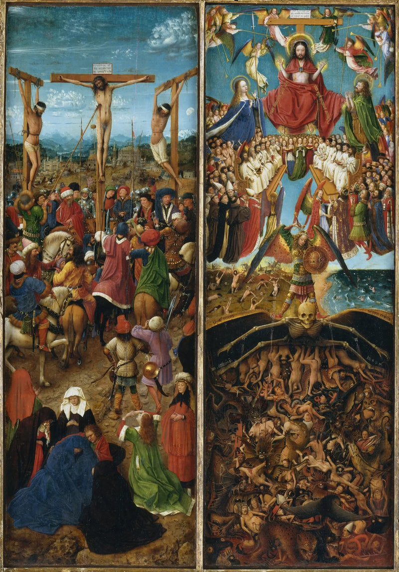 Çarmıha Geriliş ve Son Yargı Diptychu - Jan van Eyck