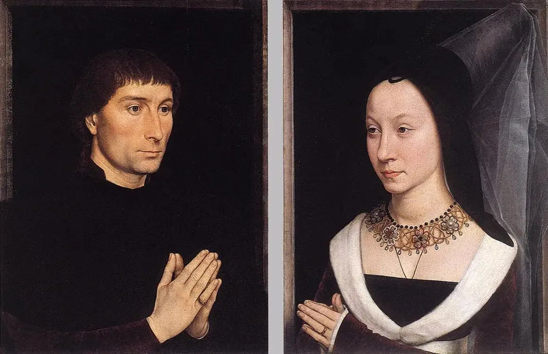 Tommaso Portinari ve eşinin diptyque - Hans Memling
