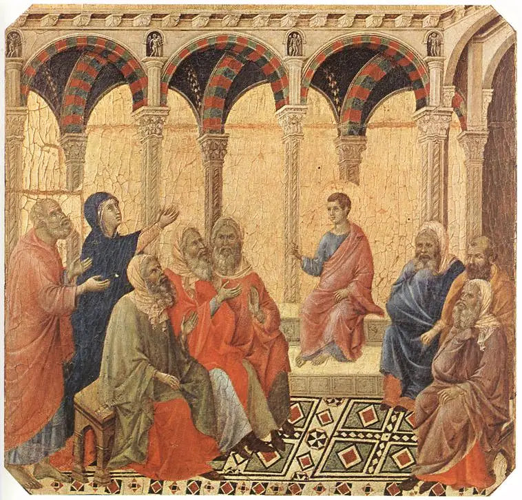 Doktorlarla Anlaşmazlık - Duccio di Buoninsegna