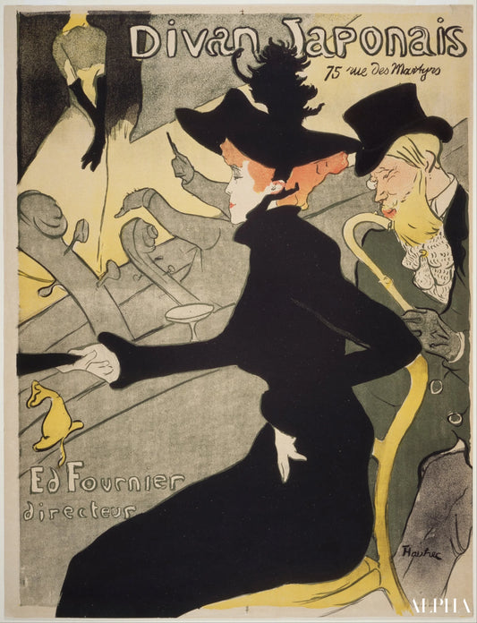 Divan japonais - Toulouse Lautrec - Reproductions de tableaux et peintures haut de gamme