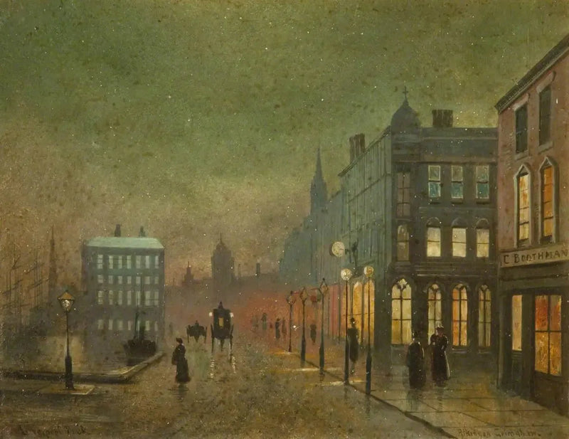 Liverpol Limanları (panel 2/5) - John Atkinson Grimshaw