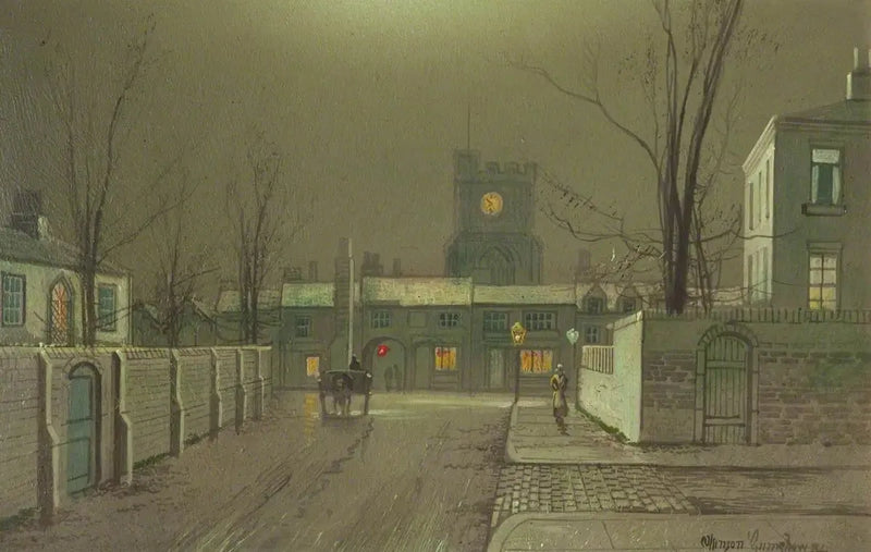 Liverpol Rıhtımları (panel 4/5) - John Atkinson Grimshaw