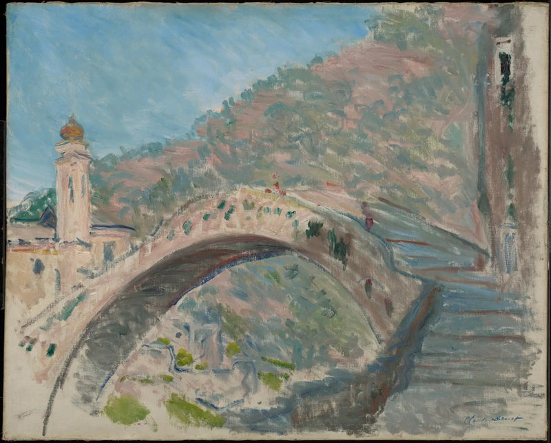 Dolceacqua, Nervia üzerindeki eski köprü - Claude Monet