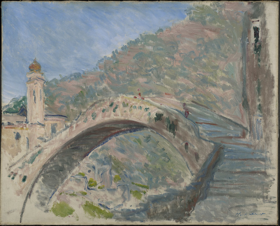 Dolceacqua, Nervia üzerindeki eski köprü - Claude Monet