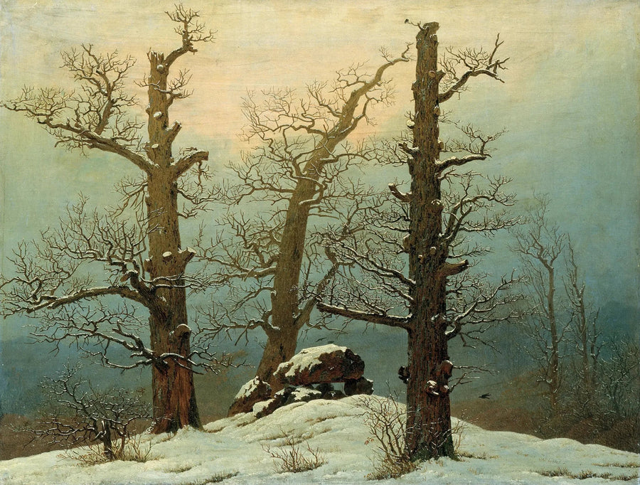 Kar altında Dolmen - Caspar David Friedrich