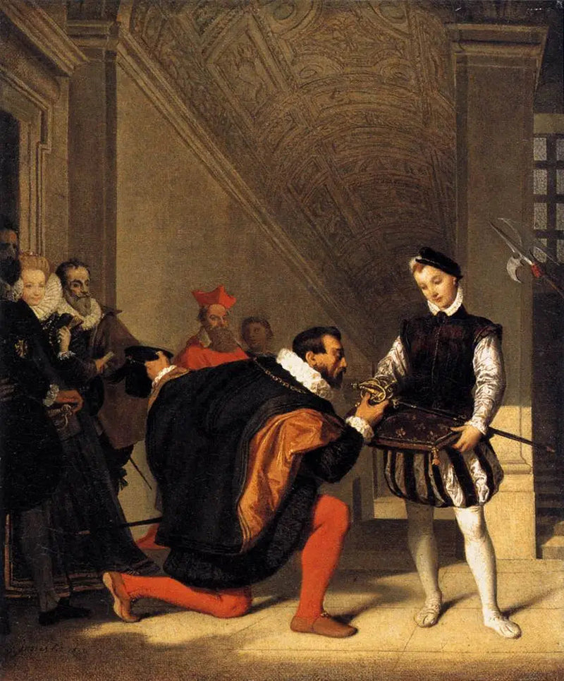 Henri IV'ün kılıcını öpen Don Pedro de Tolède - Jean-Auguste-Dominique Ingres
