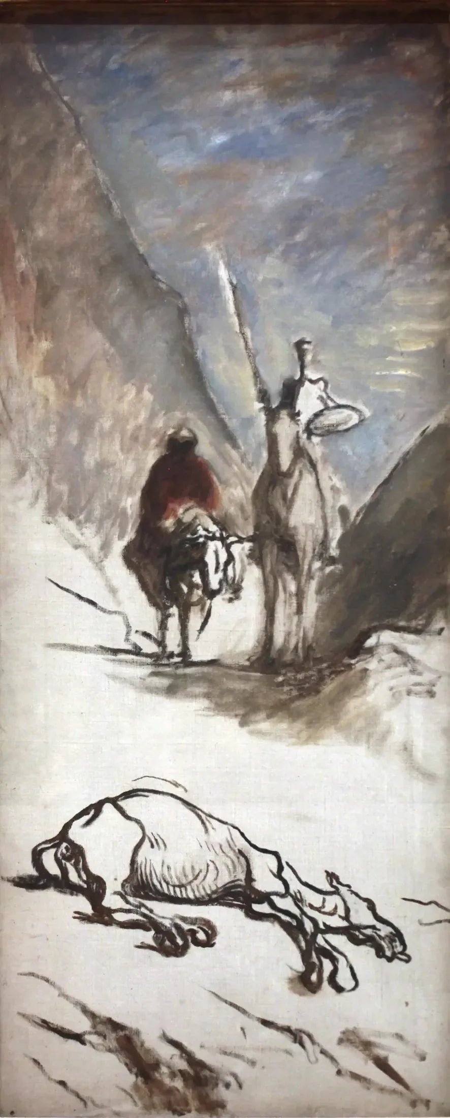 Don Quichotte ve ölü katır - Honoré Daumier