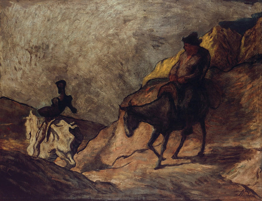 Don Kişot ve Sancho Panza - Honoré Daumier