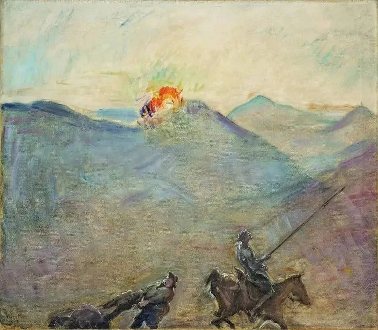 Don Kişot ve Sancho Panza - Max Slevogt
