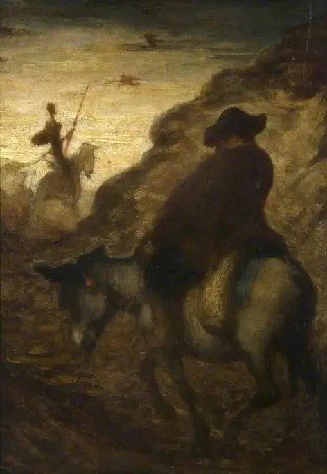 Don Quichotte ve Sancho Panza - Honoré Daumier